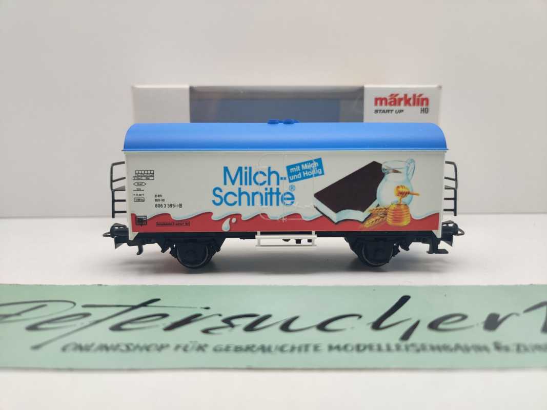Märklin H0 44203 Kühlwagen "Milchschnitte" Ichqrs377 / Privat / OVP weiß