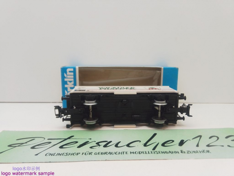 Märklin H0 AC 4422 Kühlwagen "Wicküler Pilsener" / Ichqrs377 / DB / OVP blau - Kopie