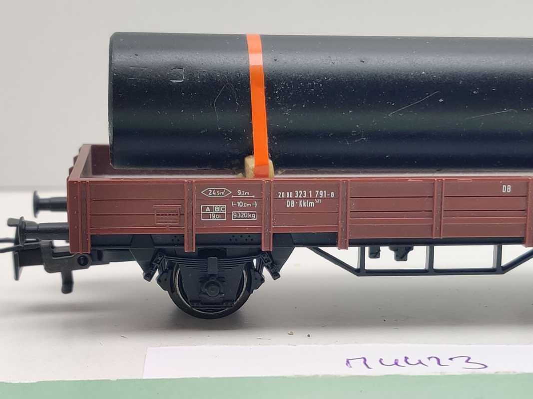 Märklin H0 AC 4423 Niederbordwagen Kklm505 / Ladung Eigenbau / DB
