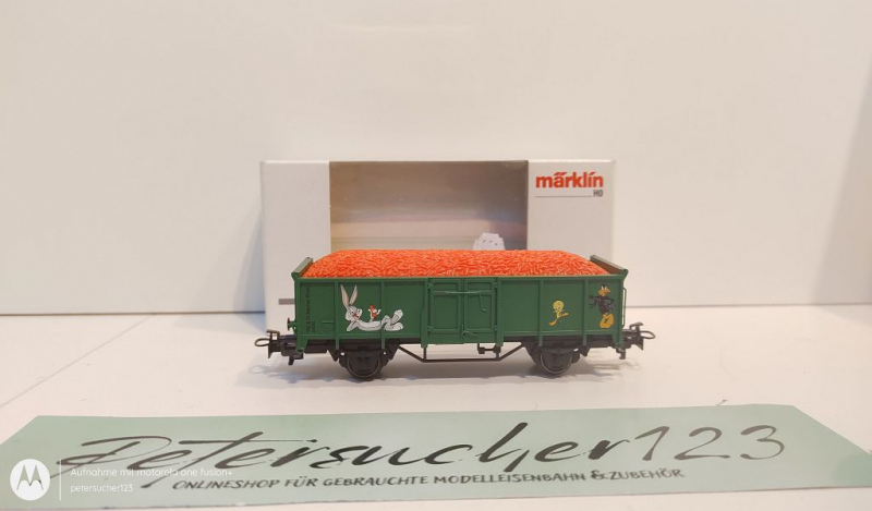 Märklin H0 AC 44242 Möhren-Transportwagen "Looney Tunes" / 1.FC JW 2003 / OVP weiß