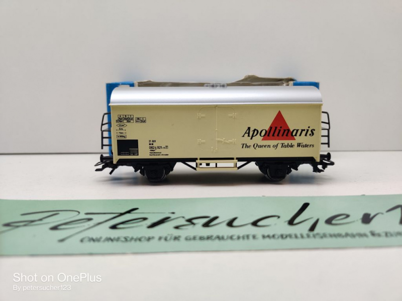 Märklin H0 AC 4426 Kühlwagen "Apollinaris" / Ichqrs377 / Privat, DB / OVP blau