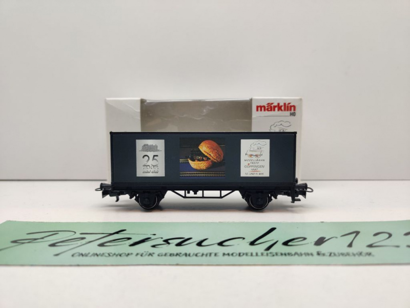 Märklin H0 AC 44263 Containertragwagen "MoBa Treff Göppingen 1997" / OVP weiß