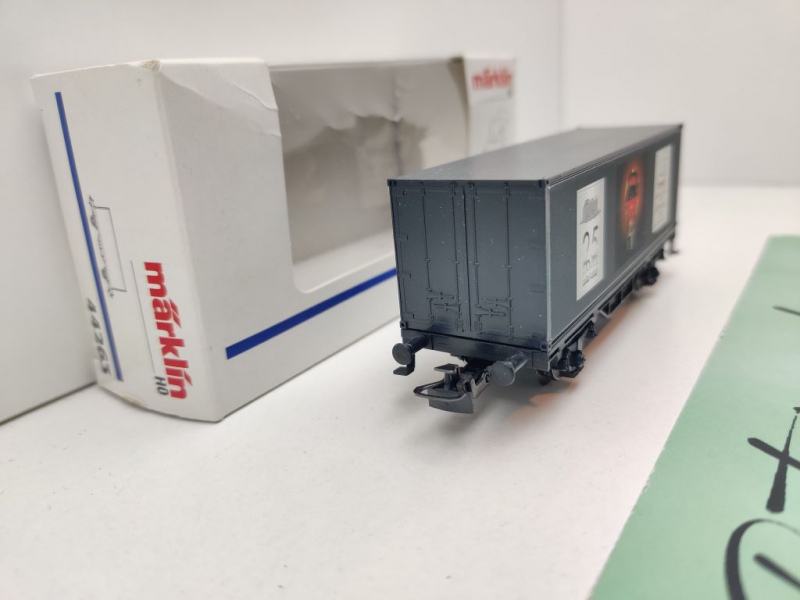Märklin H0 AC 44263 Containertragwagen "MoBa Treff Göppingen 1997" / OVP weiß