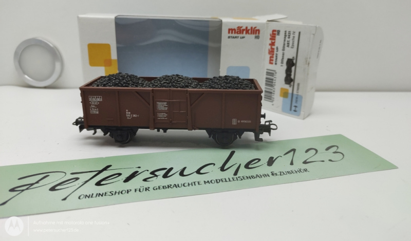 Märklin H0 AC 4431 Offener Güterwagen / Ladegut Kohle / DB / OVP