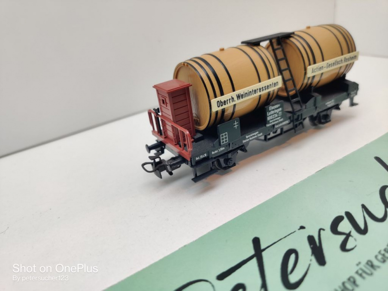 Märklin H0 AC 4432 Weinfasswagen m Brmshs / Spezial / Privat + EL