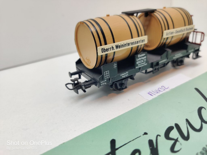 Märklin H0 AC 4432 Weinfasswagen m Brmshs / Spezial / Privat + EL