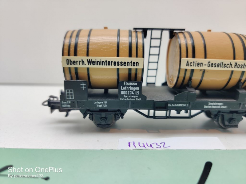 Märklin H0 AC 4432 Weinfasswagen m Brmshs / Spezial / Privat + EL