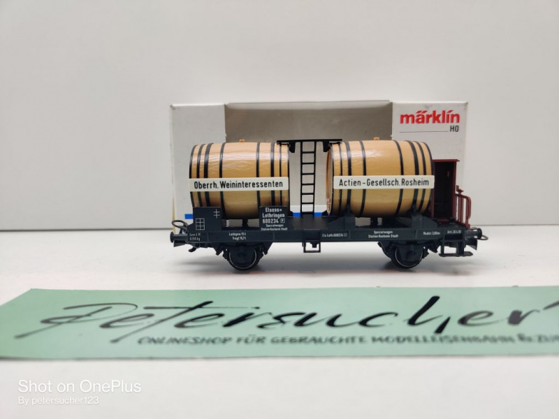 Märklin H0 AC 4432 Weinwagen "Oberrh. Weininteressenten" / Privat, EL / OVP weiß