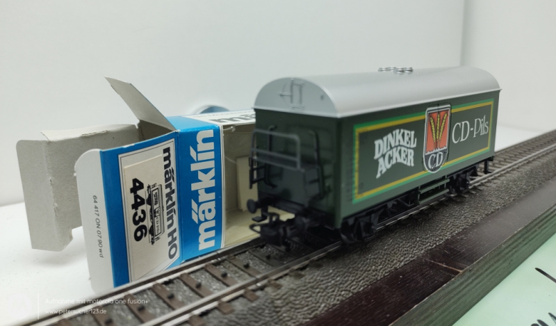 MÄRKLIN H0 4436 Gedeckter Güterwagen Dickel Acker Pils   OVP   DB