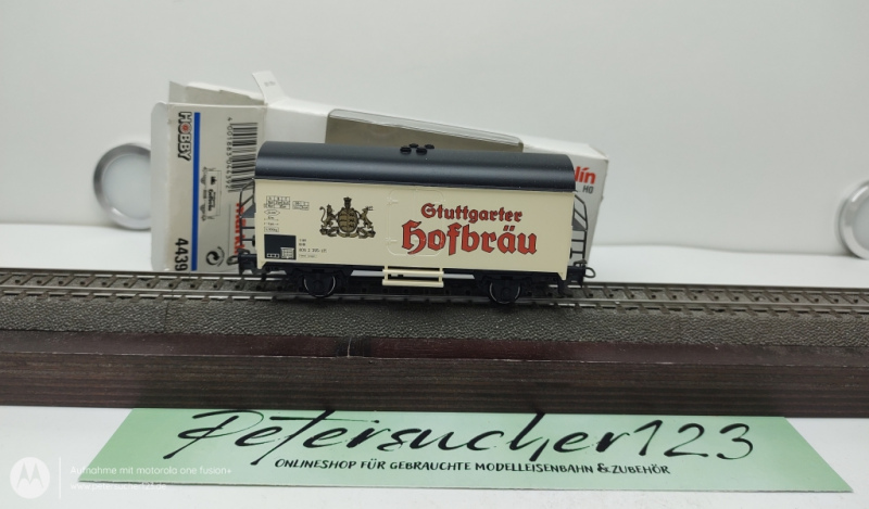 Märklin H0 4439 Gedeckter Güterwagen Stuttgarter Hofbräu in OVP NEU GW156  J120