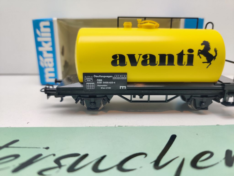 Märklin H0 AC 4440 Kesselwagen "avanti" / ÖBB / OVP blau - Kopie