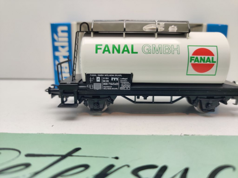 Märklin H0 AC 4440 Kesselwagen "Fanal" / DB / OVP blau