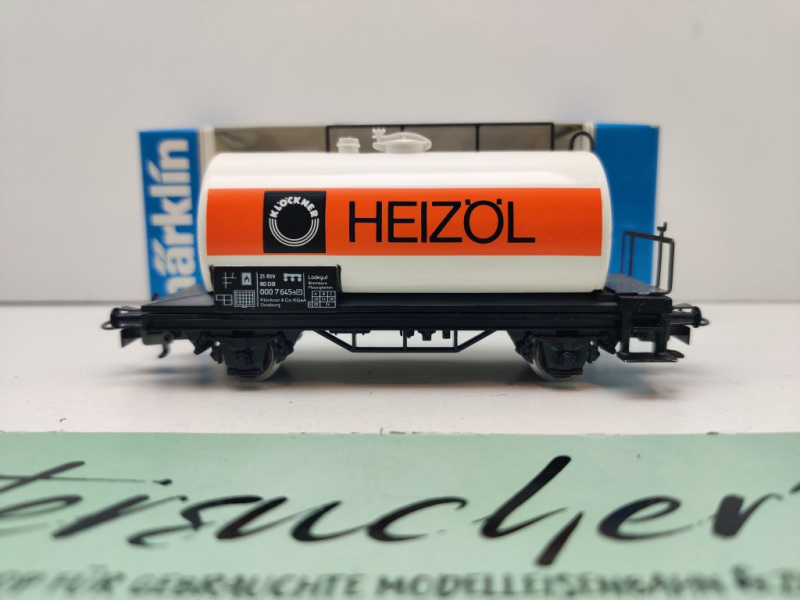 Märklin H0 AC 4440 Kesselwagen "Klöckner" / DB / OVP blau