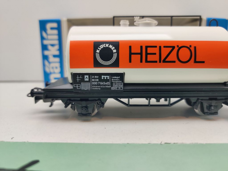 Märklin H0 AC 4440 Kesselwagen "Klöckner" / DB / OVP blau