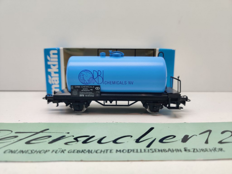 Märklin H0 AC 4440 Kesselwagen "ORBI Chemicals" / SNCB / OVP blau