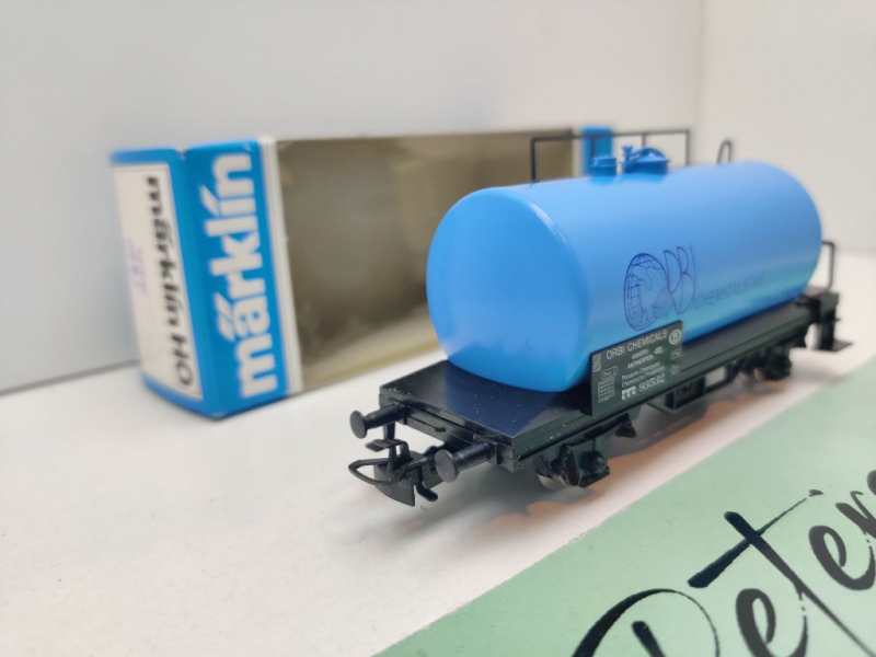 Märklin H0 AC 4440 Kesselwagen "ORBI Chemicals" / SNCB / OVP blau