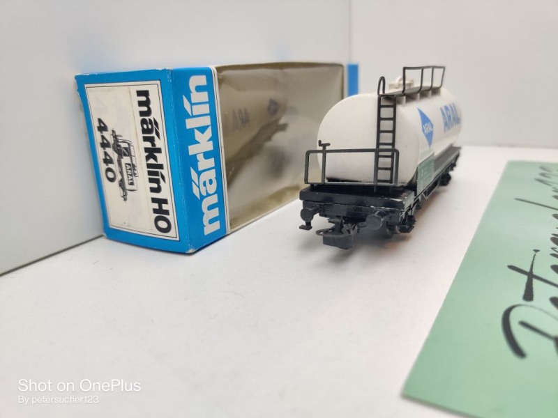 Märklin H0 AC 4440 Kesselwagen "ARAL" / Privat, DB / OVP blau