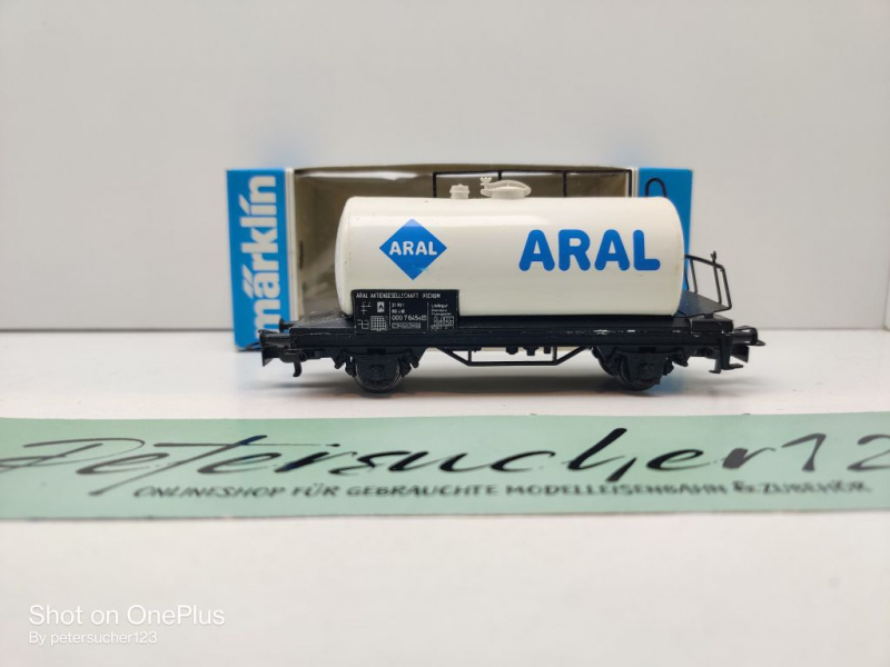 Märklin H0 AC 4440 Kesselwagen "ARAL" / Privat, DB / OVP blau