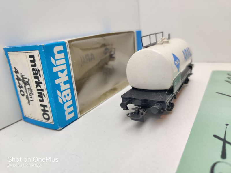 Märklin H0 AC 4440 Kesselwagen "ARAL" / Privat, DB / OVP blau