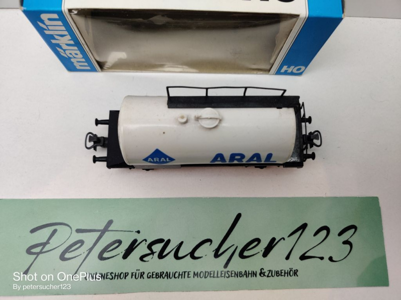 Märklin H0 AC 4440 Kesselwagen "ARAL" / Privat, DB / OVP blau