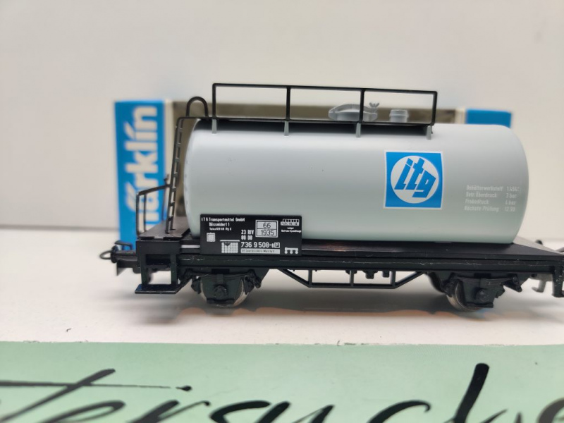 Märklin H0 AC 4440 Kesselwagen "itg" / DB / OVP blau