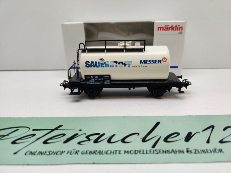 Märklin H0 AC 4440 Kesselwagen "Sauerstoff" "Messer" / DB / ErsatzVP weiß