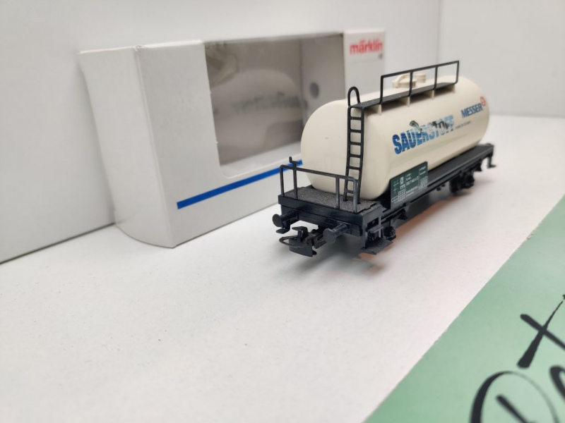 Märklin H0 AC 4440 Kesselwagen "Sauerstoff" "Messer" / DB / ErsatzVP weiß