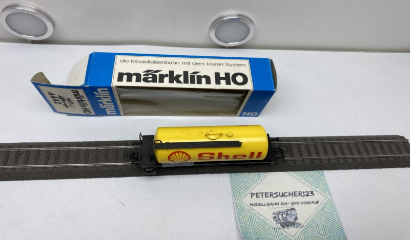 Märklin H0 4442 Kesselwagen "SHELL" / [P] / Privat, DB / OVP blau