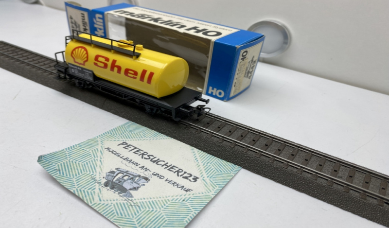 Märklin H0 4442 Kesselwagen "SHELL" / [P] / Privat, DB / OVP blau