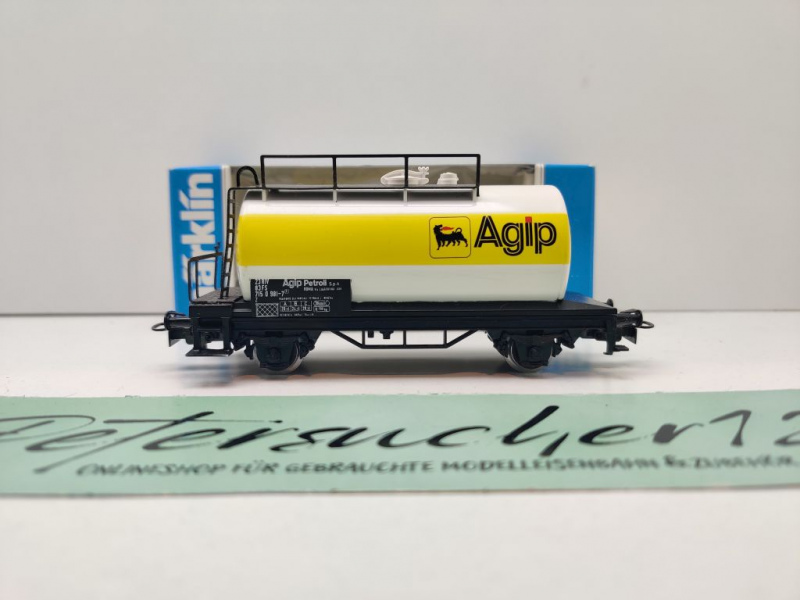 Märklin H0 AC 4443 Kesselwagen "Agip" / Z / FS / OVP blau