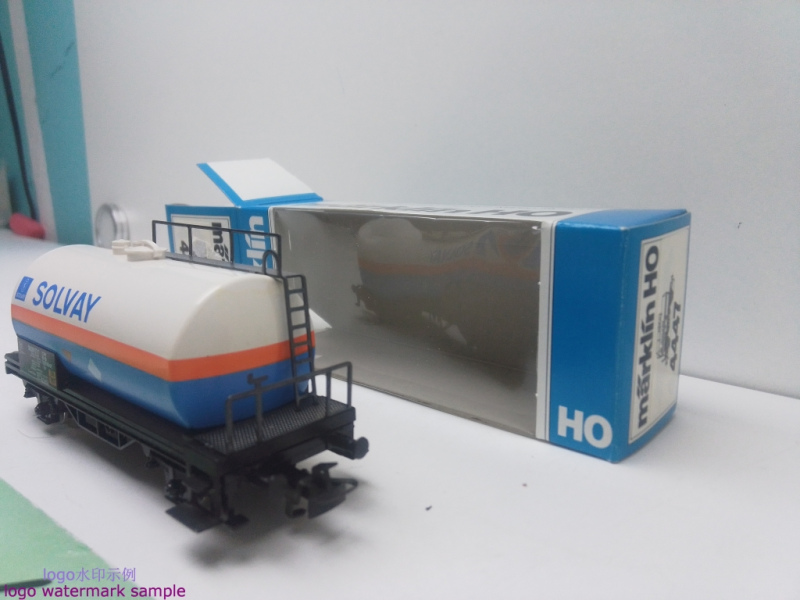 Märklin H0 AC 4447 KESSELWAGEN "SOLVAY" / Kessel Blau / SNCB / Blaue OVP