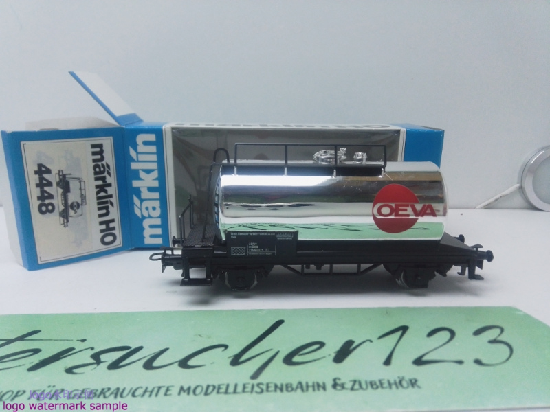 Märklin H0 AC 4448 Kesselwagen "OEVA" / Kessel Silber / ÖBB / OVP blau