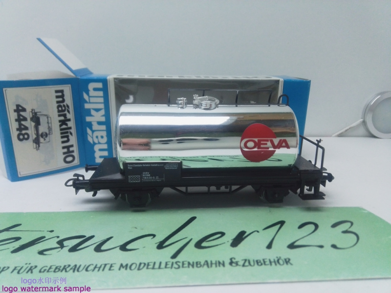 Märklin H0 AC 4448 Kesselwagen "OEVA" / Kessel Silber / ÖBB / OVP blau
