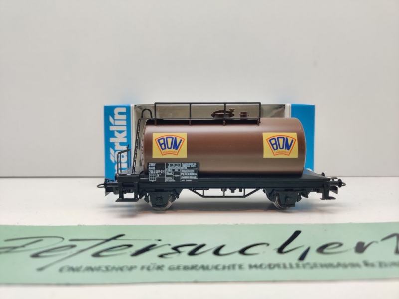 Märklin H0 AC 4449 Kesselwagen "BON" / NS / OVP blau