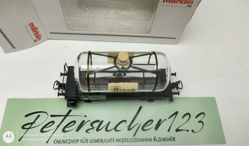 Märklin H0 AC 44523 Glaskesselwagen Asbach Uralt DB  OVP