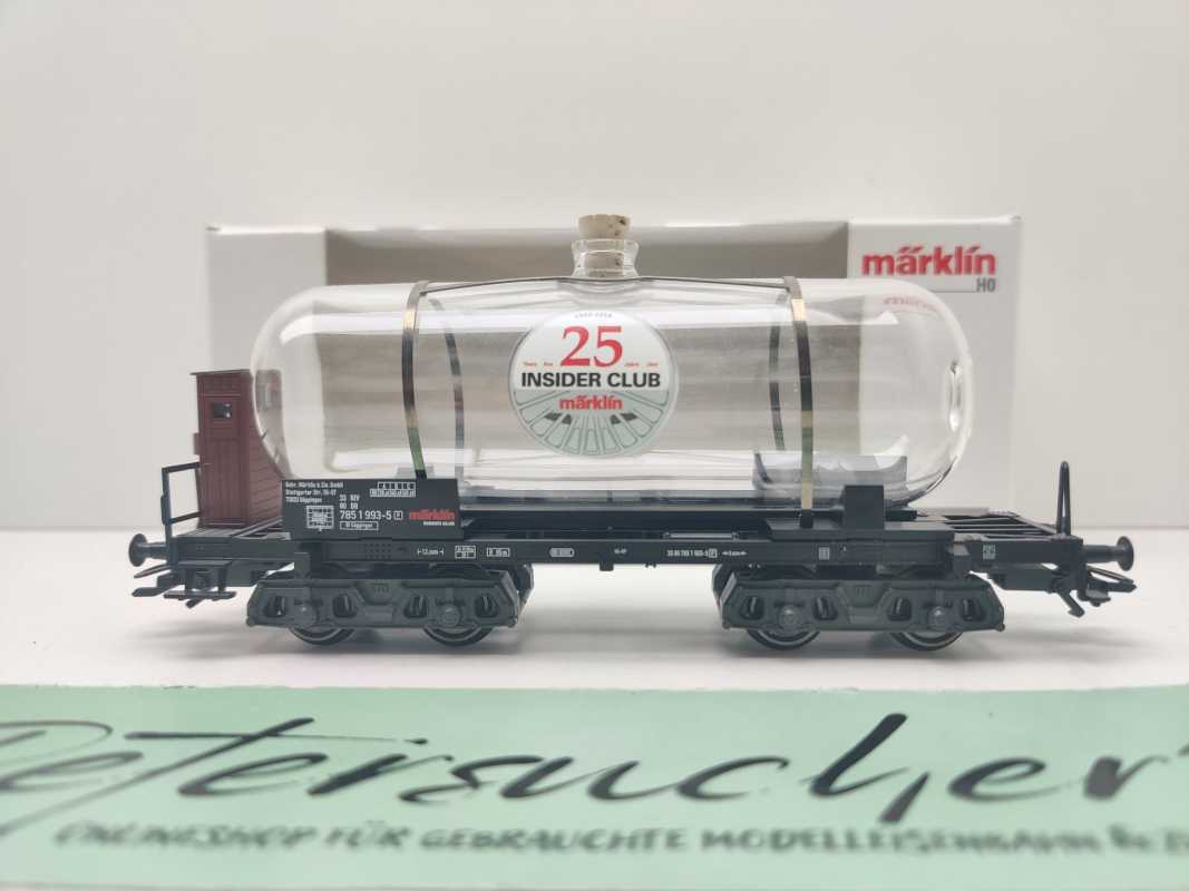 Märklin H0 AC 44534 Glas-Kesselwagen "25 Jahre Insider" / NEM / DB / OVP weiß