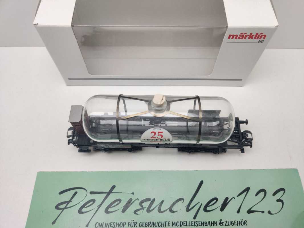 Märklin H0 AC 44534 Glas-Kesselwagen "25 Jahre Insider" / NEM / DB / OVP weiß