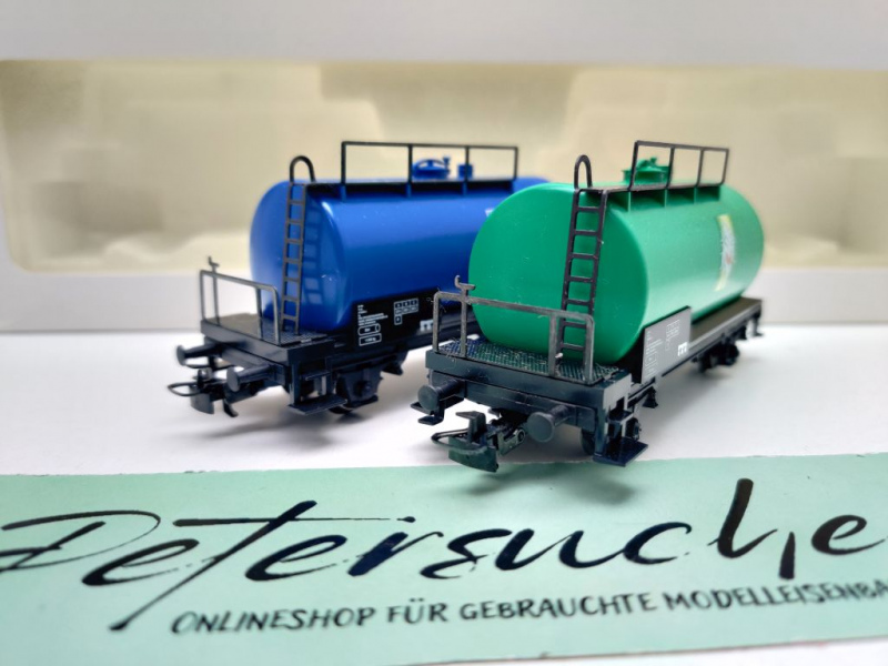 Märklin H0 AC 44562.001 Kesselwagen-Set "Pepsi" + "7.up" Zc / Rarität / SJ / EVP weiß