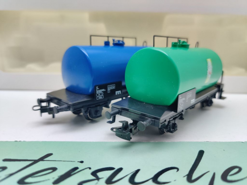 Märklin H0 AC 44562.001 Kesselwagen-Set "Pepsi" + "7.up" Zc / Rarität / SJ / EVP weiß