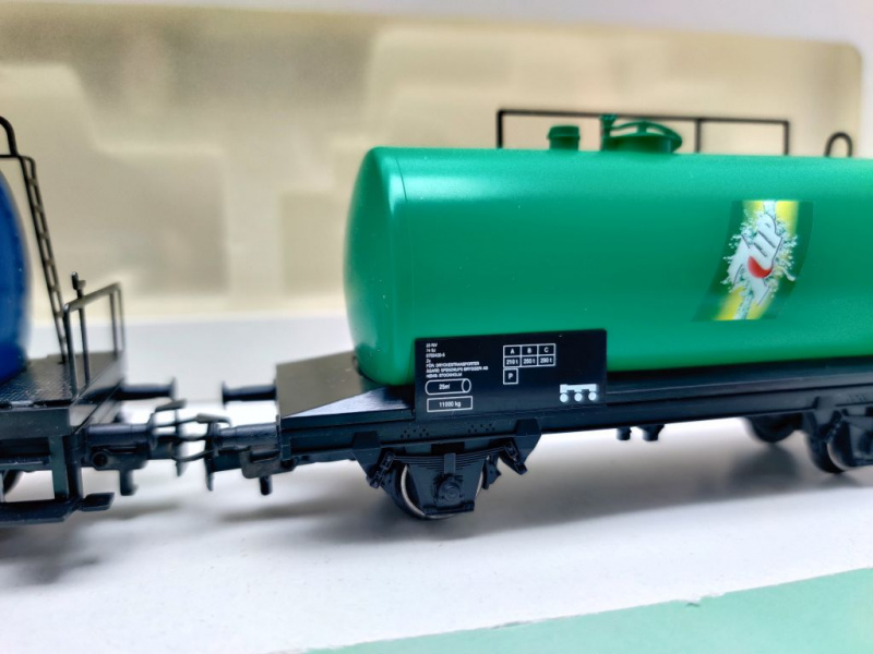 Märklin H0 AC 44562.001 Kesselwagen-Set "Pepsi" + "7.up" Zc / Rarität / SJ / EVP weiß