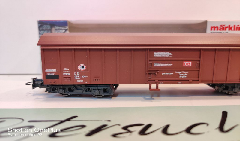 Märklin H0 AC 44600 Schwenkdachwagen / Taems 890 / DB / OVP start up