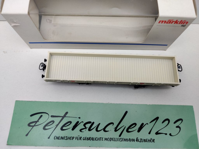 Märklin H0 AC 4473 Niederbordwagen "Malteser" & LKW / DB / OVP weiß