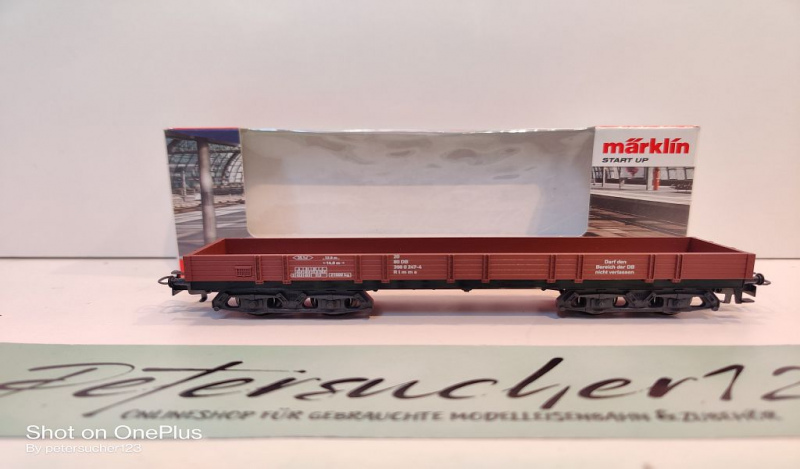 Märklin H0 AC 4473 Niederbordwagen / Rlmms / DB / OVP start up