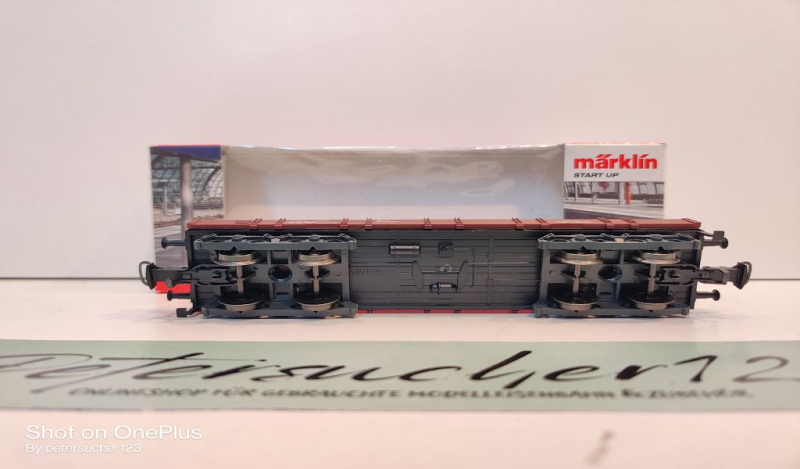 Märklin H0 AC 4473 Niederbordwagen / Rlmms / DB / OVP start up