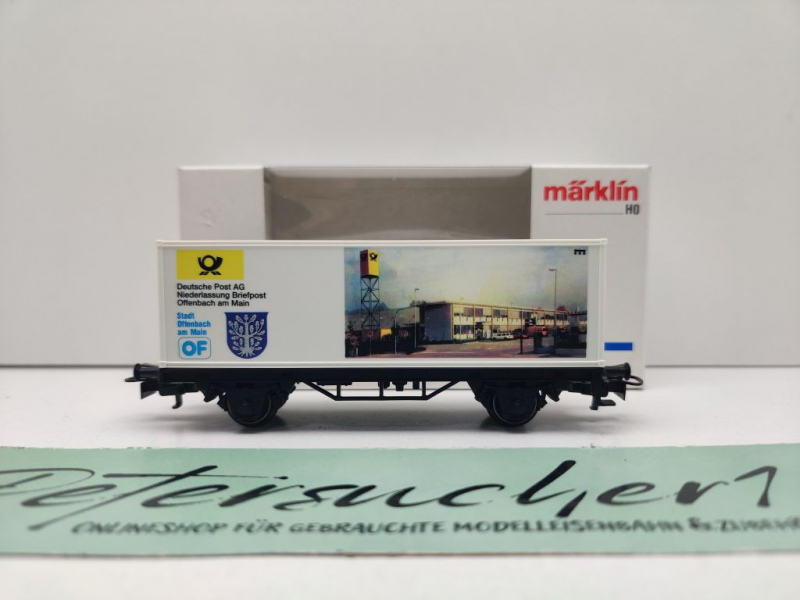 Märklin H0 AC 4481 SoMo'97 Containerwagen "Briefzentrum Offenbach" / OVP weiß