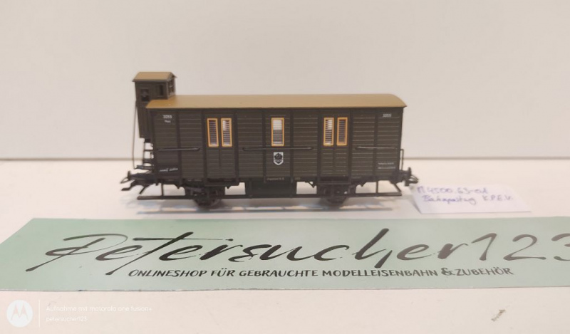 Märklin H0 AC 4500.63-01 Postmuseum-Gepäckwagen aus Set "500 J Post" / K.W.St.E