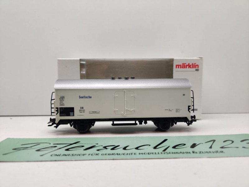 Märklin H0 AC 45020 Kühlwagen "Seefische" / Tehs 50 / NEM / DB / OVP weiß