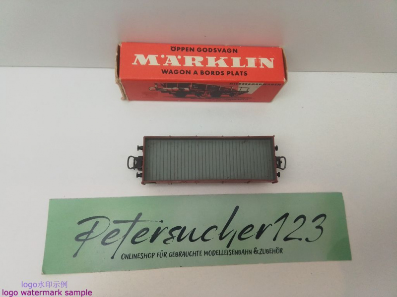 Märklin H0 AC 4503 Niederbordwagen / X 05 Klms / DB / OVP rot