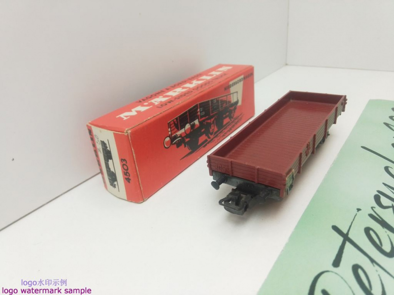 Märklin H0 AC 4503 Niederbordwagen / X 05 Klms / DB / OVP rot