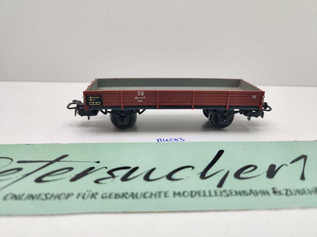Märklin H0 AC 4503 (2) Niederbordwagen Ladefläche grau 464 637 X05 / DB